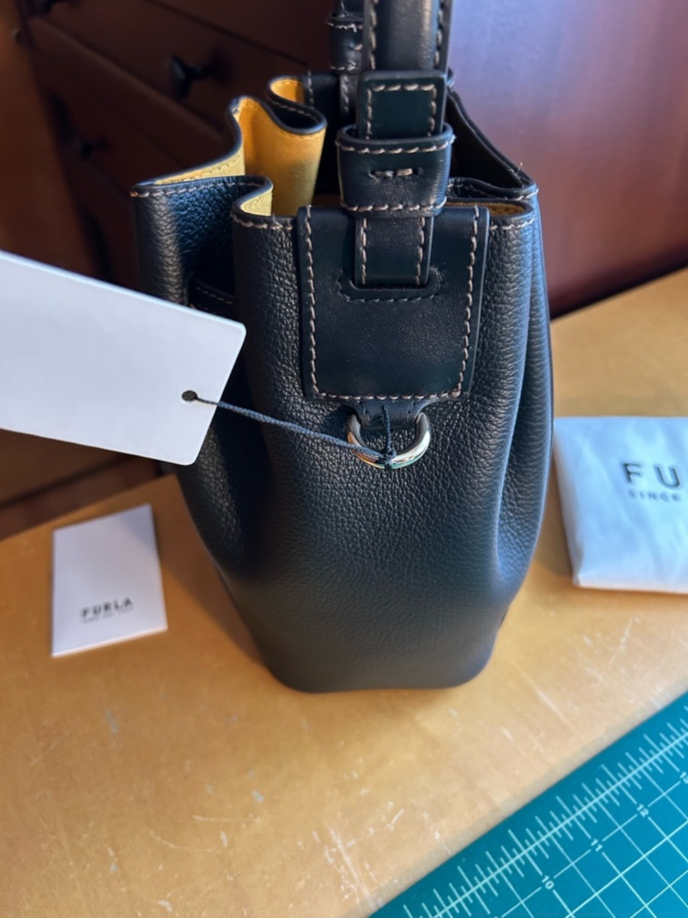 Furla Miastella Leather Bucket Bag - Picture 3 of 13